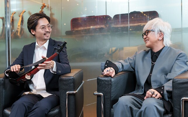 Violinist Naoto Sakiya and Producer Daisuke Asakura
