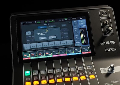 Consola de mezclas digital Yamaha DM3: configuraciones de parches flexibles