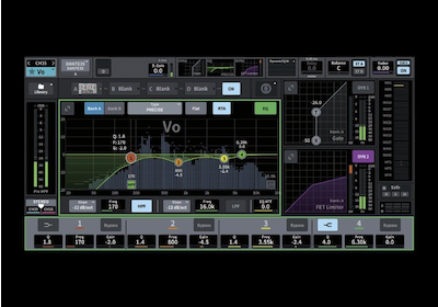 Yamaha Digital Mixing Console DM7: interfaz gráfica de usuario avanzada para un control intuitivo