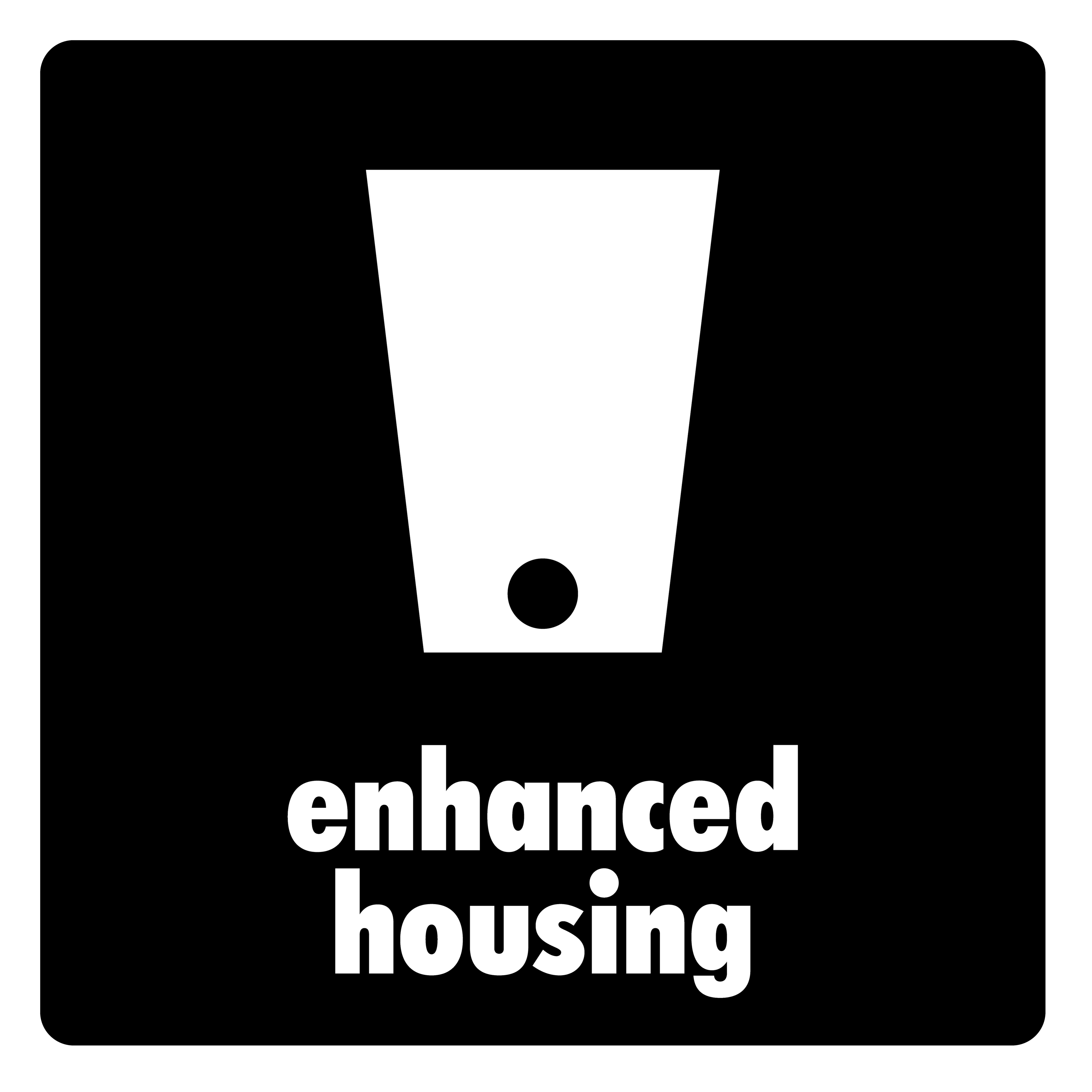 Carcasa mejorada para ofrecer un sonido de batería limpio y fiable.