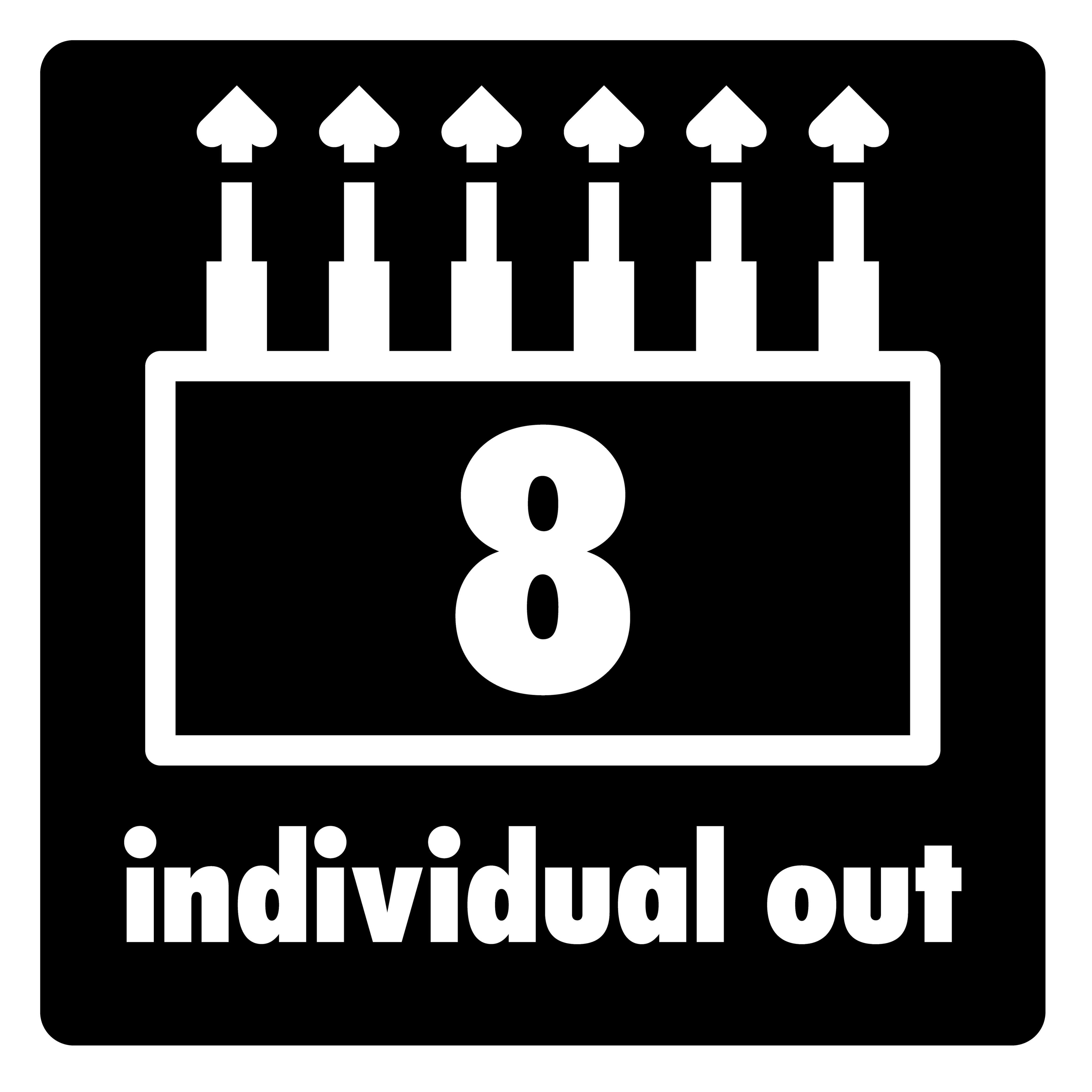 Ocho salidas para enviar los canales de batería y efectos por separado al sistema de PA