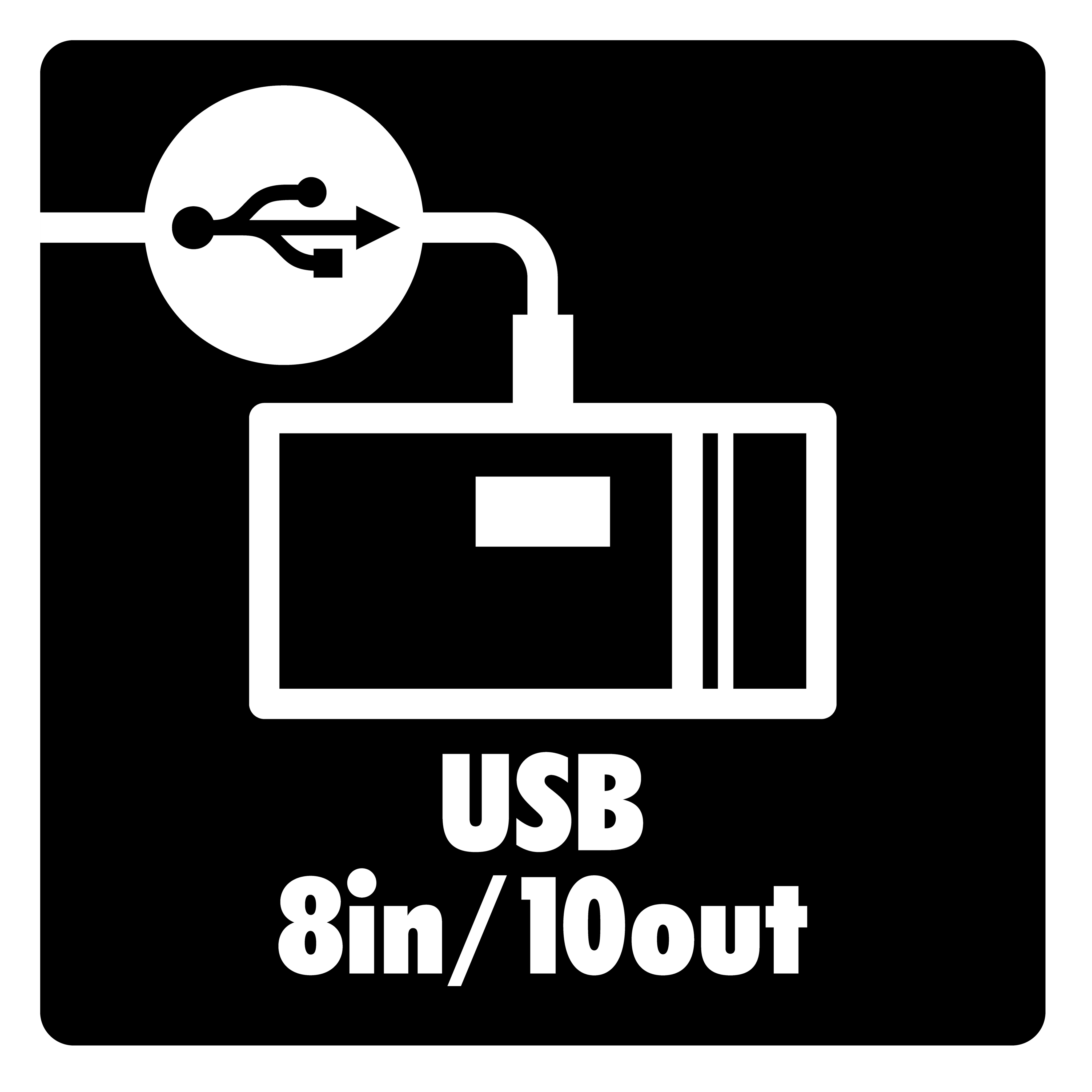 Graba todos los canales de batería, activadores y pistas a través de USB.