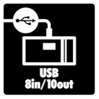 Graba todos los canales de batería, activadores y pistas a través de USB.