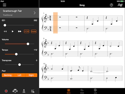 Toca tus canciones favoritas de inmediato con la función "Audio To Score"