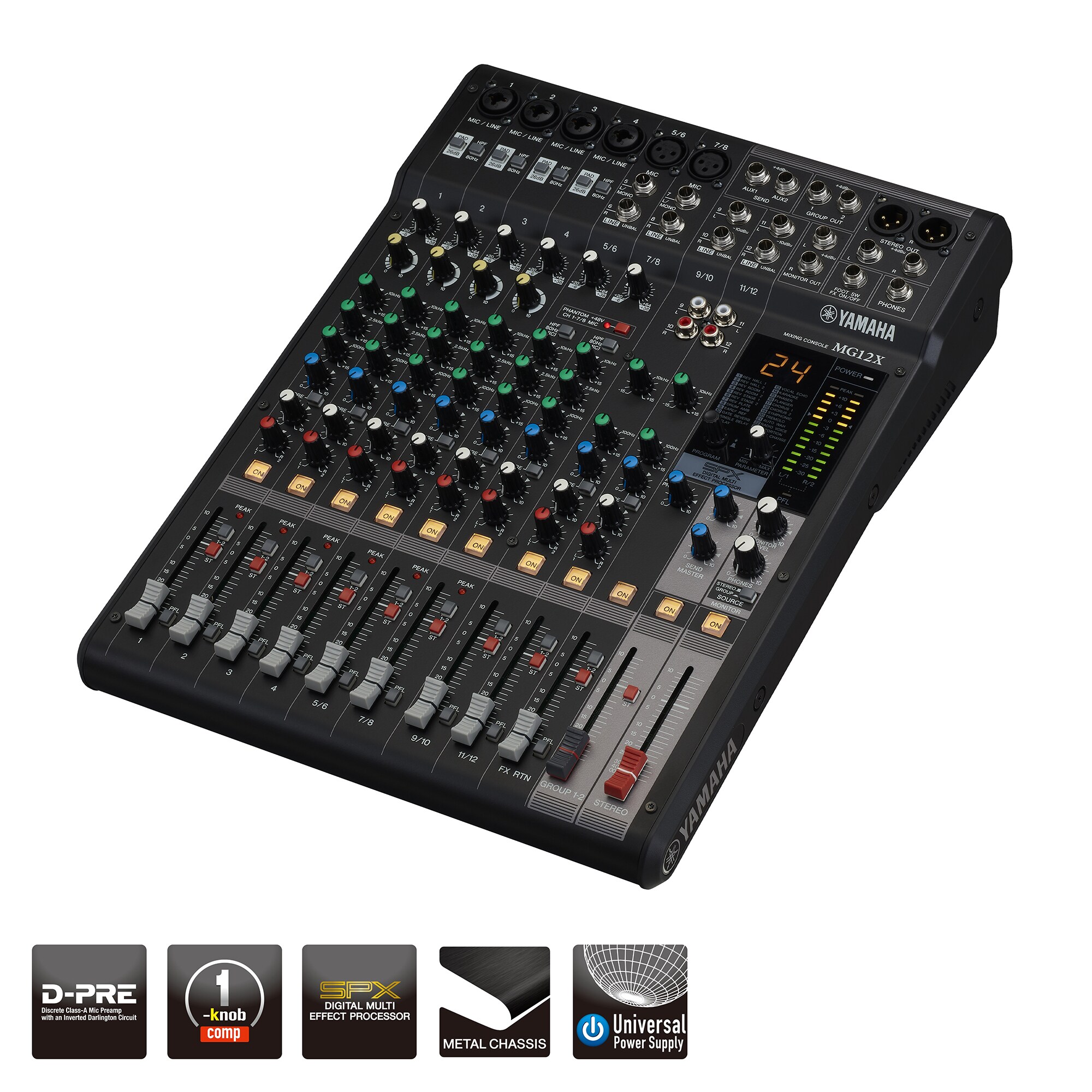 【YAMAHA】 MG-ⅡR・Seymour Restock Yamaha MG8/2FX 8-Input Stereo Mixer with DSP Effects ギター