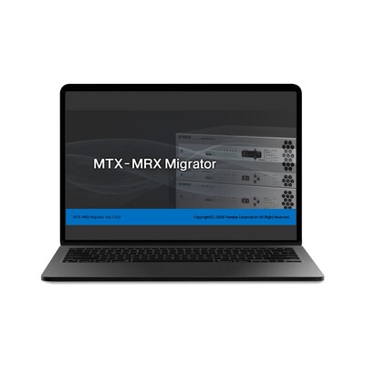 Software de edición de Yamaha MTX-MRX Migrator