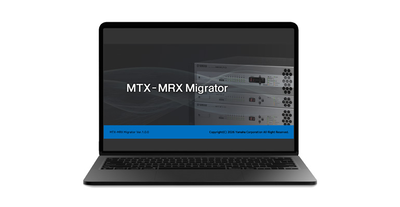 Software de edición de Yamaha MTX-MRX Migrator