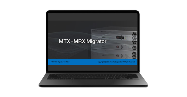 Software de edición de Yamaha MTX-MRX Migrator