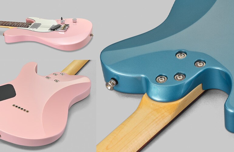 Forma del cuerpo de la Pacifica SC Professional con contornos para mejorar la ergonomía al tocar