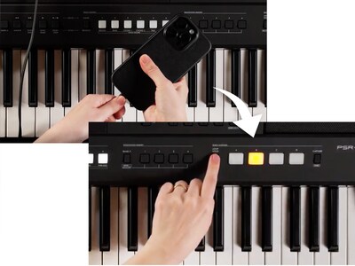 Imagen destacada de la función Quick Sampling del PSR-E483