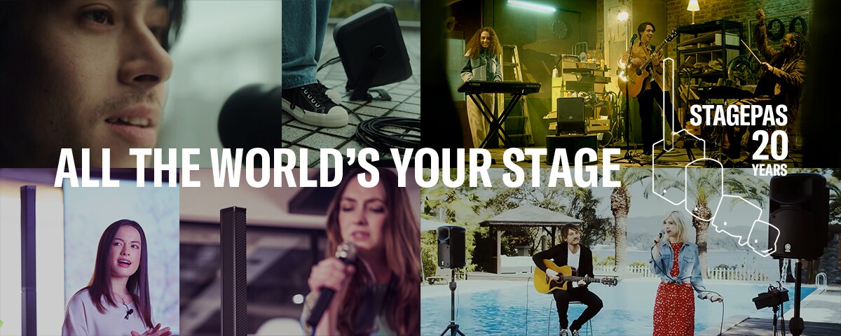 Banner of ALL THE WORLD'S YOUR STAGE—STAGEPAS 20 Years