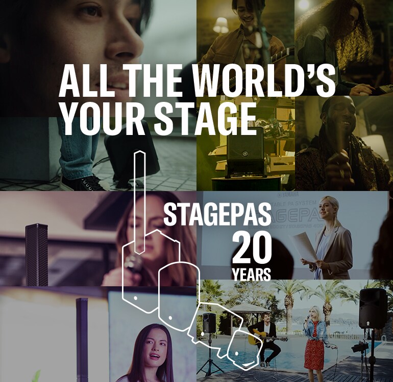 Banner of ALL THE WORLD'S YOUR STAGE—STAGEPAS 20 Years