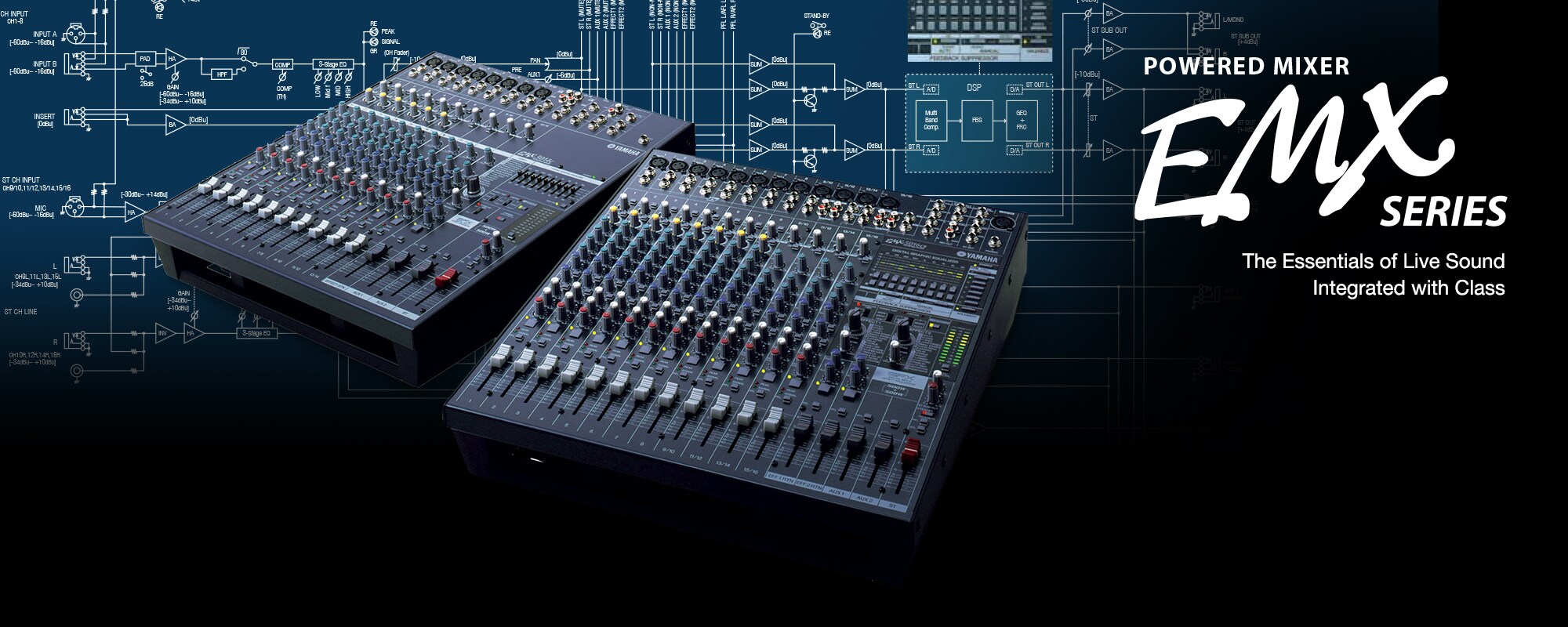 EMX5016CF - Descripción - Mesas de Mezcla - Productos - Audio
