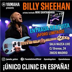Clinic exclusivo de Billy Sheehan en Madrid