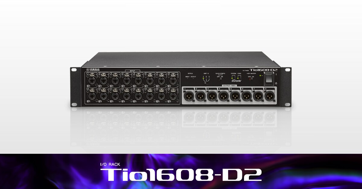 Tio1608-D2 - Descripción - Interfaces - Productos - Audio - Yamaha