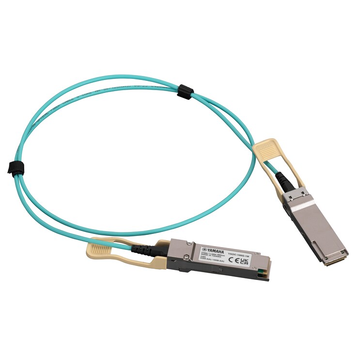 Cable óptico activo YAOC-100G-1M de Yamaha