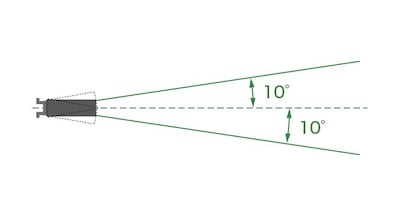 ¿Cuál es la amplitud de movimiento del CS-800 con el soporte de pared acoplado?