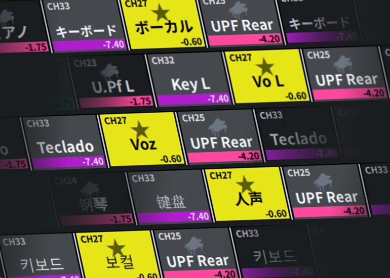 Nombre de canal en varios idiomas