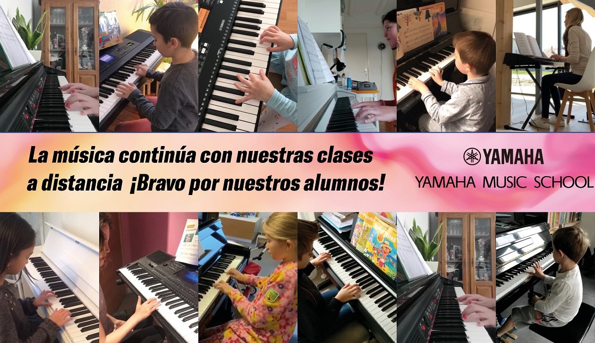 Continúan las clases on-line en las Yamaha Music Schools