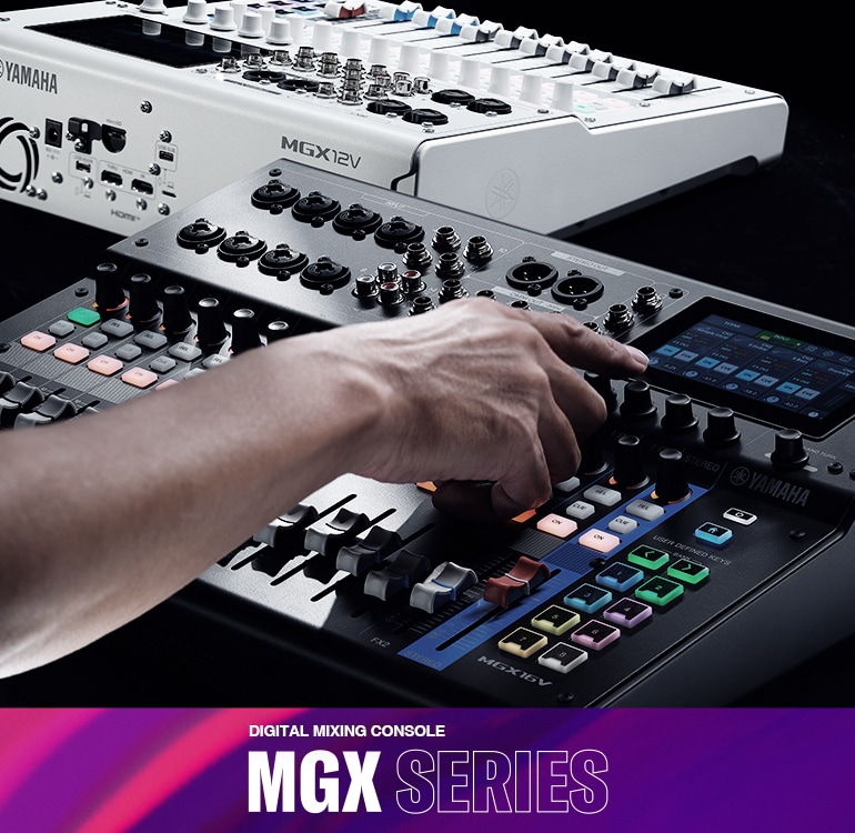 Serie MGX de consolas de mezcla digitales de Yamaha