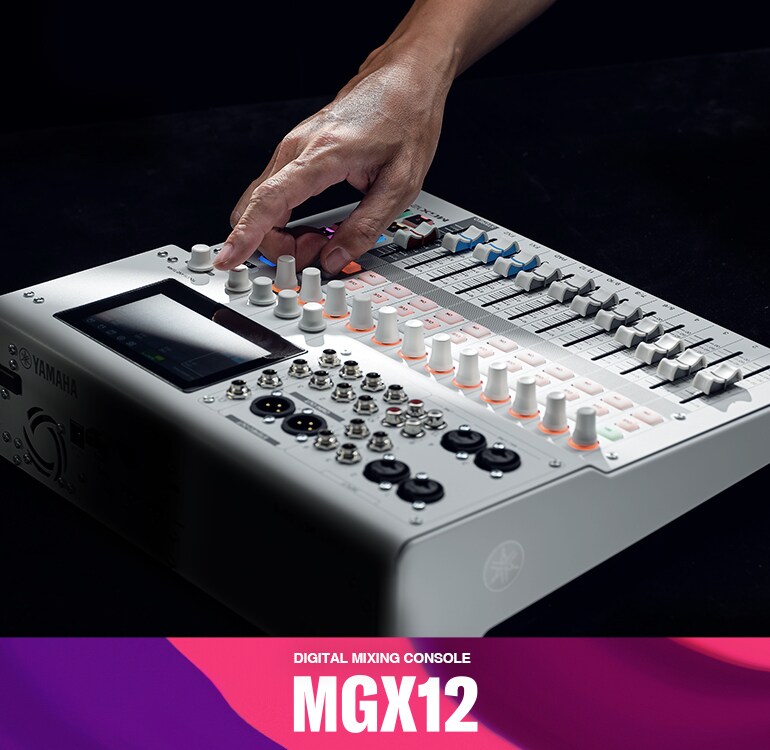 Consola de mezcla digital MGX12 de Yamaha con 18 canales