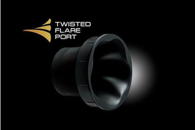 Las frecuencias bajas claras realizadas con la tecnología Twisted Flare Port™