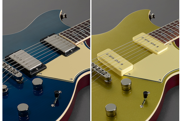 Modelos Revstar Professional y Standard que ofrecen la posibilidad de elegir entre pastillas humbucker o pastillas simples tipo P90