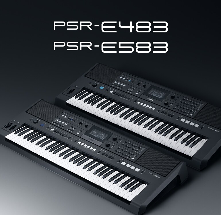 Teclados Yamaha PSR-E483 y PSR-E583