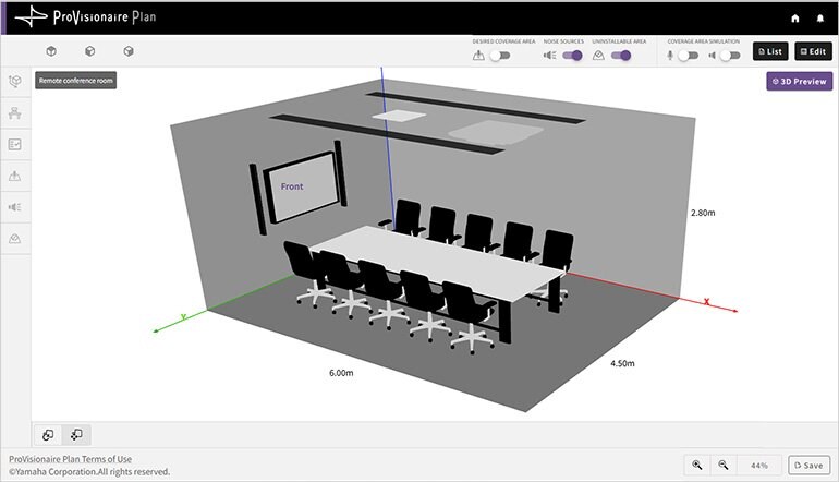 ProVisionaire Plan: 3D view