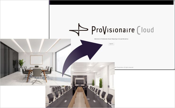 Illustration showing “Upload a Room Picture” feature