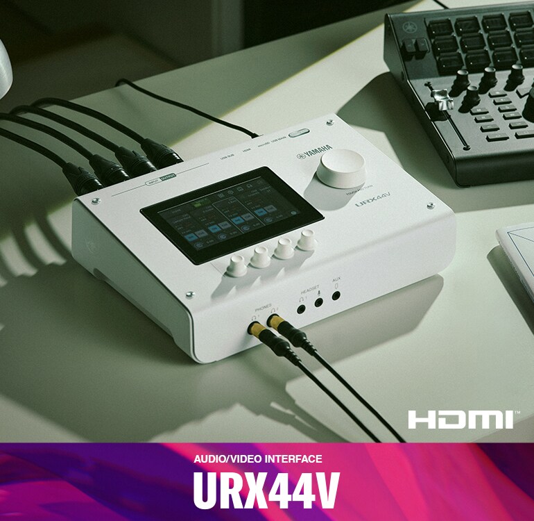 Interfaz de audio/vídeo URX44V de Yamaha