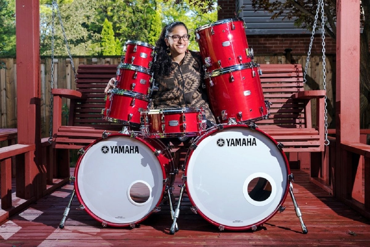 Sarah Thawer, artista Yamaha en el TamTam DrumFest 2018.